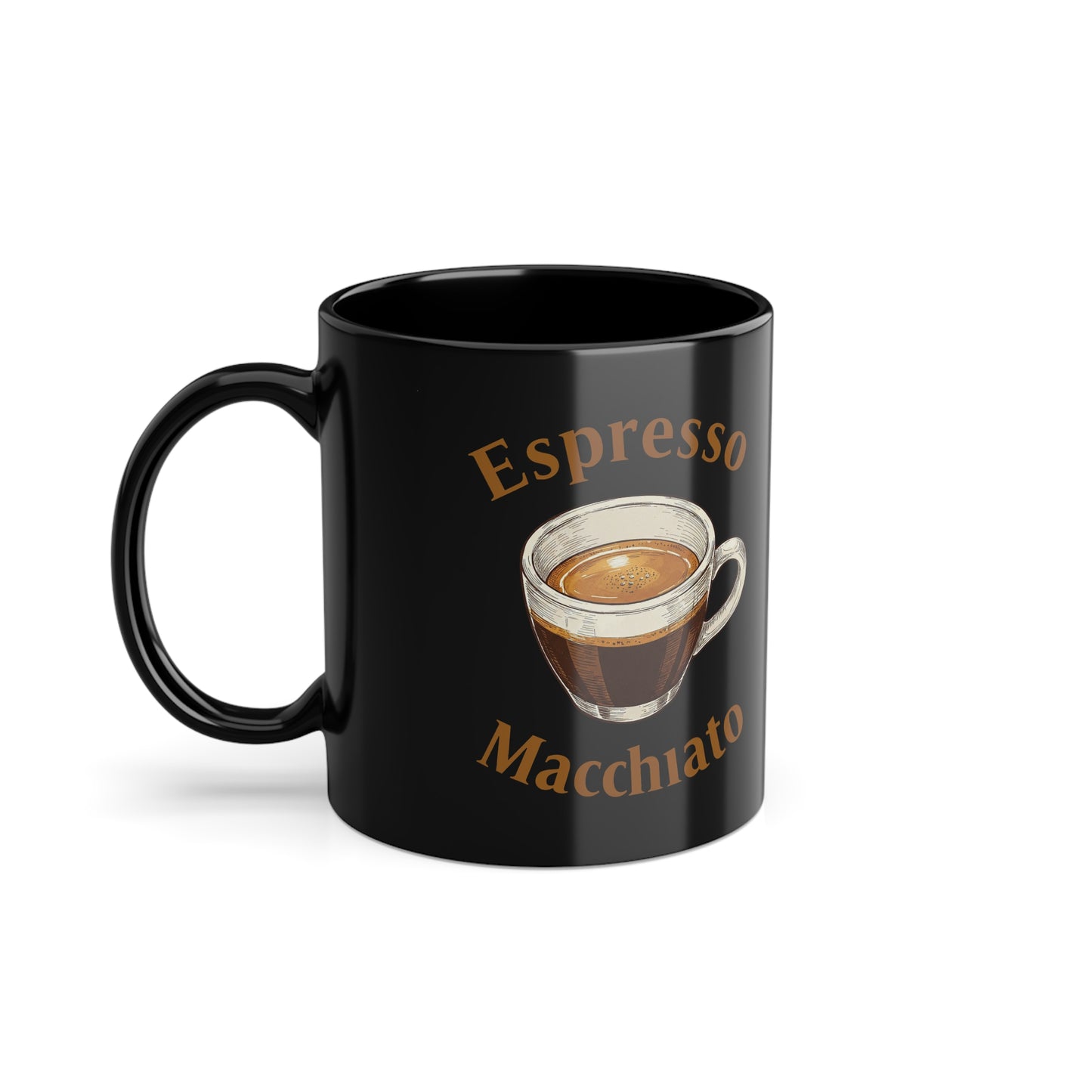 Espresso & Macchiato Black Coffee Mug