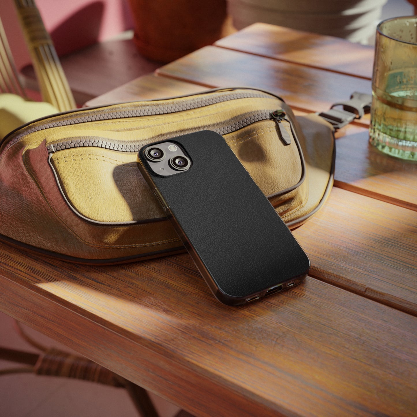 Elegant Black Soft Phone Case