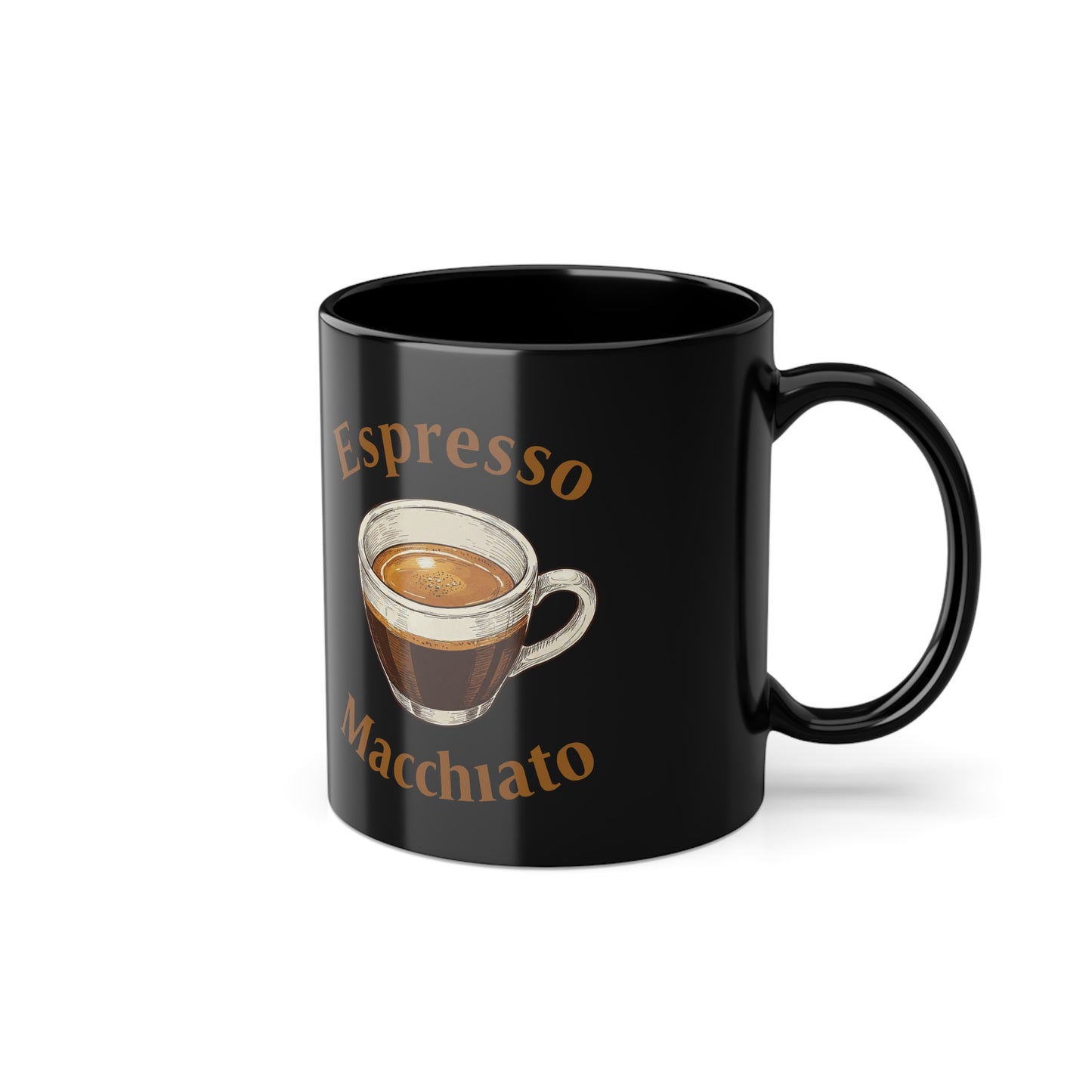 Espresso & Macchiato Black Coffee Mug